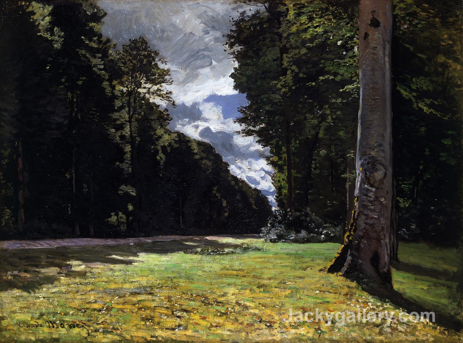The Pave de Chailly in the Fontainbleau Forest by Claude Monet paintings reproduction